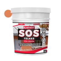 Fita Líquida Para Reparos Em Telhados SOS Telhas 3,6Kg Cerâmica Telha - Elastment Fita Líquida Para Reparos Em Telhados SOS Telhas 3,6Kg Cerâmica Telha - Elastment