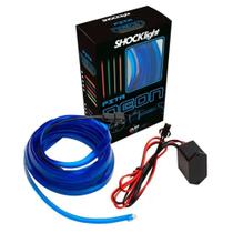 Fita Luz Led Interna Neon Azul Painel Carro 1 Metro Tunning