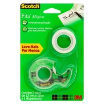 Fita mágica 3M 12mmx10m com dispensador