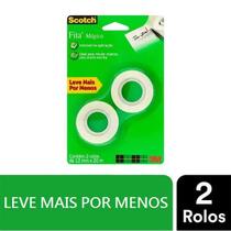 Fita Magica Scoth 12 mm X 20 m com 2 unidades Leve Mais por Menos - 3M