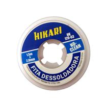 Fita Malha de Cobre Dessoldadora 1,5m x 3,0mm 21H007 Hikari