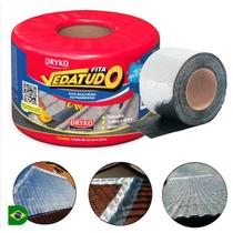 Fita Manta Asfáltica Auto Adesiva Aluminizada Multiuso 10cm x 10 m - Vedatudo - Dryko
