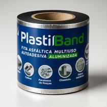 Fita manta asfáltica auto adesiva aluminizada multiuso 10CM X 10M Fita manta asfáltica auto adesiva aluminizada multiuso 10CM X 10M