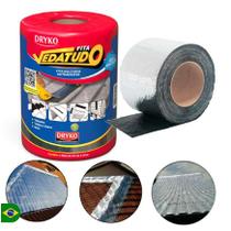 Fita manta asfáltica auto adesiva aluminizada multiuso 20 cm x 10 m VEDATUDO Dryko