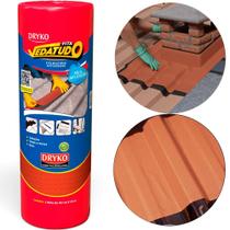 Fita manta asfáltica telhado terracota auto adesiva 45 cm x 10 m - Vedatudo - Dryko