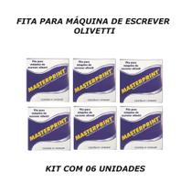 Fita maquina de escrever olivetti kit 6 unidades