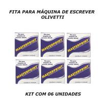 Fita maquina de escrever olivetti kit 6 unidades Fita maquina de escrever olivetti kit 6 unidades