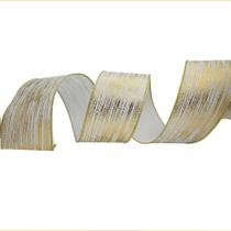 Fita marfim riscas dourado ouro 914cm 63mm natal decoração presente árvore 1750336 Fita marfim riscas dourado ouro 914cm 63mm natal decoração presente árvore 1750336