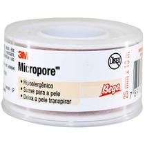 Fita Médica Microporosa Micropore 3M - Bege - 25mm x 10m