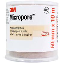 Fita Médica Microporosa Micropore 3M Bege 50mmx10m - unidade