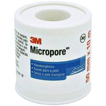 Fita Médica Microporosa Micropore 3M - Branca - 50mm x 10m