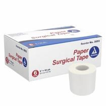 Fita médica Papel poroso Dynarex 2 polegadas x 10 jardas branco não estéril 6 unidades da Dynarex (pacote com 6)