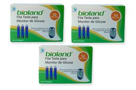 Fita Medição De Glicose Bioland 3 Caixas 50 Fitas - Biolab