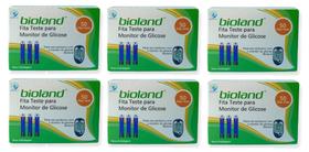 Fita Medição De Glicose Bioland- 6 Caixas 50 Fitas