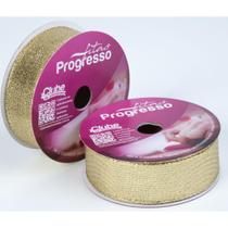 Fita Metalizada 25MM X 10M Ouro ARAMADA - Fitas Progresso