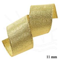 Fita Metalizada Aramada M004 11mm 10 Metros - 203 Ouro