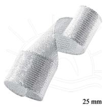 Fita Metalizada Aramada M004 25mm 10 Metros - 218 Prata