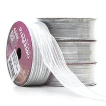 Fita Metalizada Aramada M007 nº 025 - 218 Prata - 10 Metros Fita Metalizada Aramada M007 nº 025 - 218 Prata - 10 Metros