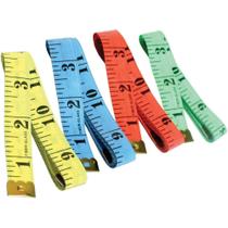 Fita Métrica 2CM X 150CM Cores Sortidas - KIT com 12 Unidades