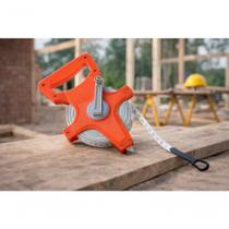 Fita Métrica com Manivela 30 Metros para Obras Reformas e Jardinagem Laranja Black Bull Fita Métrica com Manivela 30 Metros para Obras Reformas e Jardinagem Laranja Black Bull