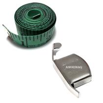 Fita Métrica Cor verde e Guia De Costura Com Imã Para Costura Patchwork