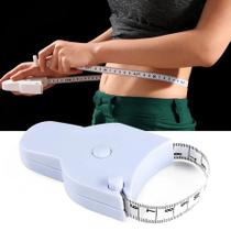 Fita Métrica Corporal para Medição Retrátil 150cm Cintura Braço Perna Quadril Corpo Automática Portátil Compacta Circunferência Tirar Medidas Fita Métrica Corporal para Medição Retrátil 150cm Cintura Braço Perna Quadril Corpo Automática Portátil Compacta Circunferência Tirar Medidas