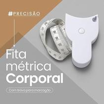 Fita Métrica Corporal para Medição Retrátil 150cm Cintura Braço Perna Quadril Corpo Automática Portátil Compacta Circunferência Tirar Medidas Fita Métrica Corporal para Medição Retrátil 150cm Cintura Braço Perna Quadril Corpo Automática Portátil Compacta Circunferência Tirar Medidas