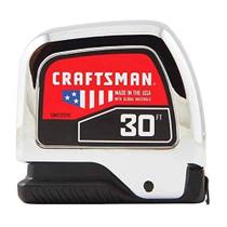 Fita métrica CRAFTSMAN Chrome, lâmina de travamento automático de 9 m/30 pés