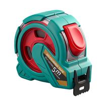 Fita métrica de aço com travamento automático de 5 m com estojo de borracha durável