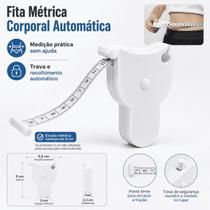 Fita Métrica Fitness Premium Corporal Automática Retrátil Fita Métrica Fitness Premium Corporal Automática Retrátil