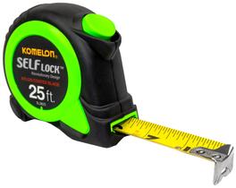 Fita métrica Komelon SL2825 Lâmina de nylon com bloqueio automático de 7,5 m Fita métrica Komelon SL2825 Lâmina de nylon com bloqueio automático de 7,5 m