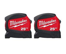 Fita métrica Milwaukee Compact Wide Blade 7,6 m (pacote com 2) Fita métrica Milwaukee Compact Wide Blade 7,6 m (pacote com 2)
