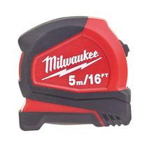 Fita métrica Milwaukee Pro Compact C5-5m/16 pés vermelha