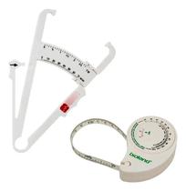 Fita Métrica Para Calcular O Imc + Adipômetro Manual Branco
