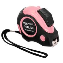 Fita Métrica Retrátil Amazon Basics - 5m/16 Pés - Rosa