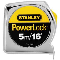 Fita Métrica STANLEY PowerLock 5m/16 pés - Revestimento em Poliéster Mylar