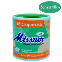 Fita Micropore 50 Cm X 10 M Marca Missner Kit Com 5 Unidades