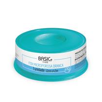 Fita Microporosa branca 1,2cm X 4,5m - Basic + Care Fita Microporosa branca 1,2cm X 4,5m - Basic + Care