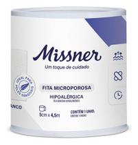 Fita Microporosa Branca 5cm X 4,5m - 1 Unidade - Missner