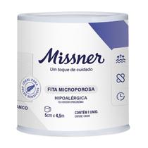 Fita Microporosa Branca 5cm x 4,5m - Missner Fita Microporosa Branca 5cm x 4,5m - Missner