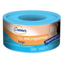 Fita Microporosa Cremer Bege 2,5cmx4,5m Fita Microporosa Cremer Bege 2,5cmx4,5m
