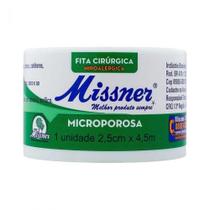 Fita Microporosa Hipoalérgica 2,5 Cm x 4,5 M Missner
