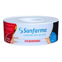 Fita Microporosa Micropore Sanfarma Branco 25mm x 4,5m 6 UN Fita Microporosa Micropore Sanfarma Branco 25mm x 4,5m 6 UN