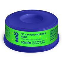 Fita Microporosa Mió Bege para Peles Sensíveis 1,2cm X 4,5m 1 Unidade Fita Microporosa Mió Bege para Peles Sensíveis 1,2cm X 4,5m 1 Unidade
