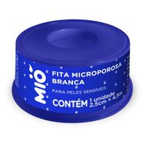 Fita Microporosa Mió Branca para Peles Sensíveis 2,5cm X 4,5m 1 Unidade Fita Microporosa Mió Branca para Peles Sensíveis 2,5cm X 4,5m 1 Unidade