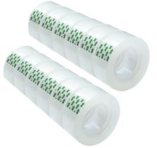 Fita Minghaoda 12 Rolos Transparente 18 mm x 30 m Refil