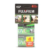 Fita MiniDV Fujifilm Pacote com 4 Unidades para Gravação de 60 Minutos