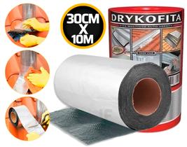 Fita Multiuso Auto Adesiva Alumínio 30cm X 10m Dryko Fita Multiuso Auto Adesiva Alumínio 30cm X 10m Dryko