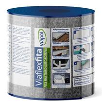 Fita Multiuso Autoadesiva Impermeável de Alumínio 15cm x 10 Metros - V0616252 - VIAPOL Fita Multiuso Autoadesiva Impermeável de Alumínio 15cm x 10 Metros - V0616252 - VIAPOL