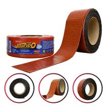 Fita Multiuso Autoadesiva Vedatudo Dryko 5cm x 10m Terracota Manta Asfáltica Aluminizada Reparo Baú